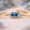 ChatGPT Image Mar 31, 2026, 01_37_01 PM Real Dried Blue Flower Bracelet For Women | Minimal Aesthetic Daily Wear Jewelry(Arb-04)