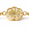 Real yellow Dried Flower Bracelet for Women | Elegant Minimal Luxury Jewelry(ARB-05)
