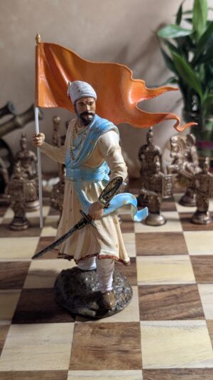 Shivaji Maharaj Warrior Sculpture – Dashboard Idol (Asm-02)