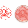 Muladhara Chakra  Flower Mehndi Design Stamp | Reusable HHBF-02