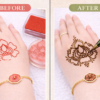 Muladhara Chakra  Flower Mehndi Design Stamp | Reusable HHBF-02