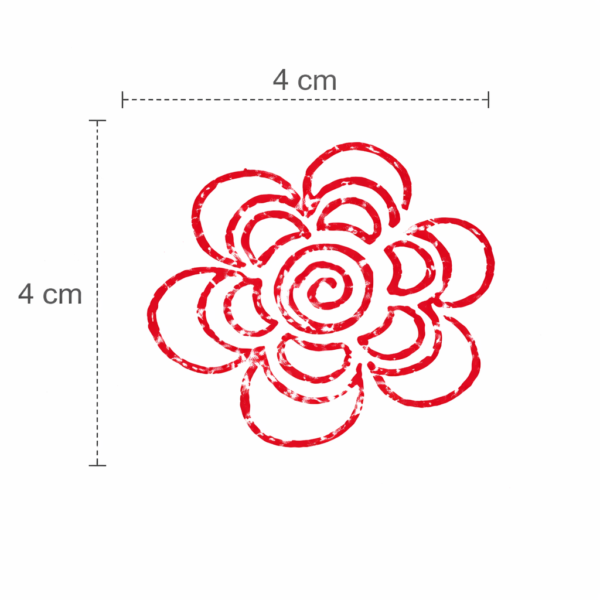 Beautiful Flower Mehndi Design Stamp | Reusable Henna Stencil Tool | Easy Mehndi Printing for Beginners & Professionals(HBF-03)
