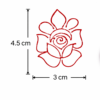 Beautiful Flower Mehndi Design Stamp | Reusable Henna Stencil Tool | Easy Mehndi Printing for Beginners & Professionals(HBF-04)