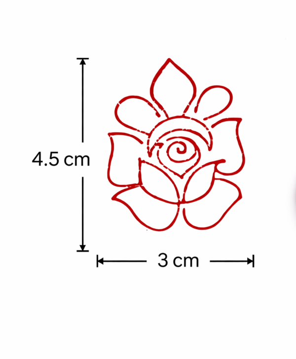Beautiful Flower Mehndi Design Stamp | Reusable Henna Stencil Tool | Easy Mehndi Printing for Beginners & Professionals(HBF-04)