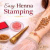 Beautiful Flower Mehndi Design Stamp | Reusable Henna Stencil Tool | Easy Mehndi Printing for Beginners & Professionals(HBF-04)