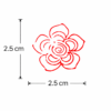 Rose Flower Mehndi Design Stamp | Reusable Henna Stencil Tool | Easy Mehndi Printing for Beginners & Professionals(HBF-05)