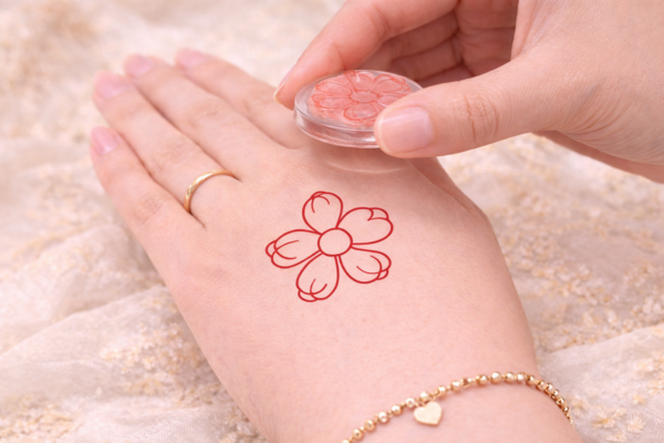 ChatGPT Image Apr 3, 2026, 12_08_35 PM Small Flower Mehndi Design Stamp | Reusable Henna Stencil Tool | Easy Mehndi Printing for Beginners & Professionals (HSF-02)