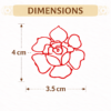 Rose Flower Mehndi Design Stamp | Reusable Henna Stencil Tool | Easy Mehndi Printing for Beginners & Professionals (HSF-03)