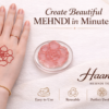 Rose Flower Mehndi Design Stamp | Reusable Henna Stencil Tool | Easy Mehndi Printing for Beginners & Professionals (HSF-03)