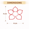 Mandala Flower Mehndi Design Stamp | Reusable Henna Stencil Tool | Easy Mehndi Printing for Beginners & Professionals(HSF-04)
