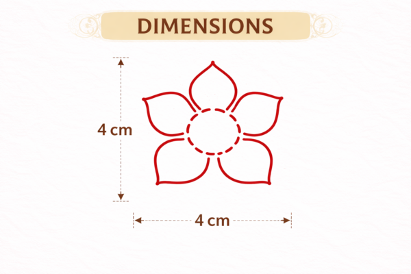 Mandala Flower Mehndi Design Stamp | Reusable Henna Stencil Tool | Easy Mehndi Printing for Beginners & Professionals(HSF-04)