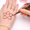 Mandala Flower Mehndi Design Stamp | Reusable Henna Stencil Tool | Easy Mehndi Printing for Beginners & Professionals(HSF-04)