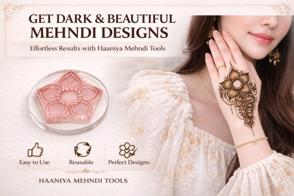 Mandala Flower Mehndi Design Stamp | Reusable Henna Stencil Tool | Easy Mehndi Printing for Beginners & Professionals(HSF-04)