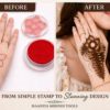 Mandala Flower Mehndi Design Stamp | Reusable Henna Stencil Tool | Easy Mehndi Printing for Beginners & Professionals(HSF-04)