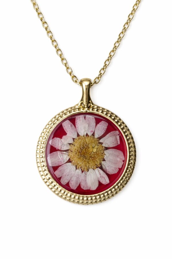 WhatsApp Image 2026-03-31 at 13.51.42 Handmade Resin & real dried Flower Pendant with chain | Minimal Aesthetic Gold Plated Necklace Gift for Girls(ARP-01)