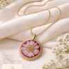 WhatsApp Image 2026-03-31 at 13.51.43 Handmade Resin & real dried Flower Pendant with chain | Minimal Aesthetic Gold Plated Necklace Gift for Girls(ARP-01)