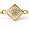 Real Dried Flower Diamond Shape Bracelet for Women | Elegant Luxury Aesthetic Jewelry Gift (ARB-08)