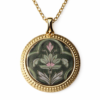 Resin & Mughal Art Printed Heritage Design Pendant | Ethnic Elegant Jewelry Gift (ARP-03)
